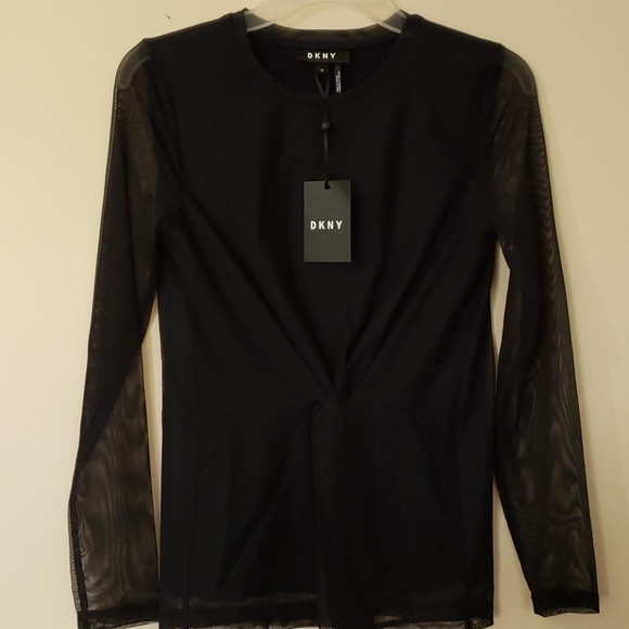 dkny black tops